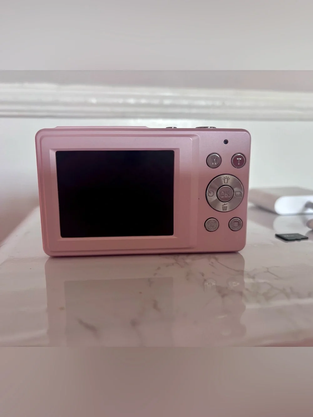 Pink 4K Ultra HD Digital Camera with 32GB SD Card & Adapter